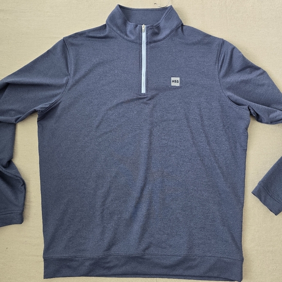 Peter Millar Navy Zip-Up Sweater